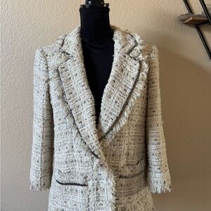 Cinq A Sept metallic beaded Maddie blazer/ jacket size 8